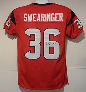 DJ Swearinger Autographed Houston Texans blue size XL jersey w/JSA