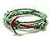 VIRGINSTONE Red Anchor Bracelets on Colorful Nylon Ropes Fengshui