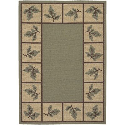 Alfresco Blue/Tan Rug Size: 7'6
