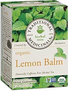 Traditional Medicinals Organic Lemon Balm Tea, 16 Tea Bags