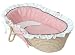 Hoohobbers Moses Basket, Classic Pink