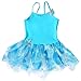 BAOHULU Girls Camisole Butterfly Tulle Ballet Leotard Tutu Dance Dress B092_Blue_L