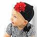 My Lello Infant Baby Girl's Crochet Beanie Hat with Flower Light Pink/White