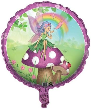 Fancy Fairy 11 piece Party Decorative Includes, Foil/ Helium Balloons, Hanging Cut Outs, Shaped Ribbon Banner, Streamers