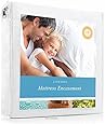 LINENSPA Zippered Encasement Waterproof, Dust Mite Proof, Bed Bug Proof Breathable Mattress Protector - Queen Size