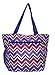 Large Multi - Pocket Fashion Zipper Top Organizing Beach Bag Tote -13