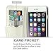 iPhone 6 Plus Case, LK [Kickstand Feature] iPhone 6 Plus 5.5inch Wallet PU Leather Case Flip Cover Case Built-in Card Slots & Stand + Free Screen Protector & Stylus Pen (White)