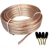 Cables Unlimited AUD-5610-25 14AWG Speaker Wire with Pins (25 Feet)