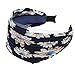TOOGOO(R) Womens Girls Cloth Wide Headband Hair Head Band Navy Blue Gift