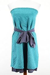 Ruched Gathered Polyester  Dress With a Sash 