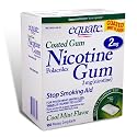 Equate - Nicotine Gum 2 mg, Coated, Cool Mint Flavor, 160 Pcs