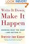 Write It Down, Make It Happen