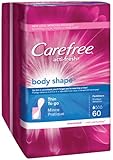 Carefree Body Shape Thin Unscented, 60 Count (Pack of 2)