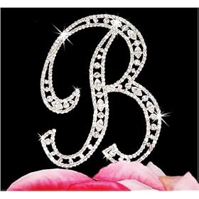 Cosmopolitan Initial Wedding Cake Topper