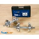 MOVIT® Profi Kurzhantel Set, Chrom Hantel, Hantelset 20kg