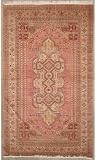 8'0 x 10'6 Pak Medallion Area Rug with Silk & Wool Pile - | a 8x10 Large Rug | An Authentic Hand Knotted Pak Persian Silk and Wool Rug