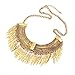 Tonsee Women's Fashion Gold Pendant Chain Choker Chunky Statement Bib Necklace