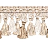 Fabricut Cashmere Pearl 2342301 Tassel Onion Ball Fringe