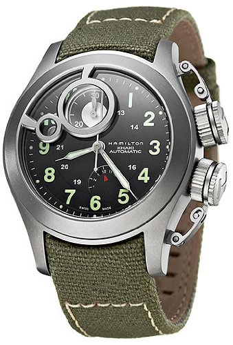 Hamilton Khaki Navy Frogman Titanium Black Dial Men's Watch