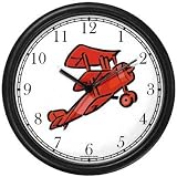 Triplane Wall Clock by WatchBuddy Timepieces (Black Frame)