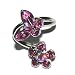 Pierced & Modified  Body Jewellery Navel Bars  Butterfly & Flower Spiral Belly Ring  Pink