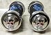 Skull Grips - Universal - Black/Blue - Sportbike Motorcycle Grip 125 mm - HONDA CBR 600, F2, F3, F4, F4i, SUZUKI GSXR 600, 750, 1000, 1300, YAMAHA R6, R1, Ninja 250, 500, ZX6R, ZX6RR, ZX7R, ZX7RR, ZX9R, ZX10R, ZX12R, ZX14 Generic