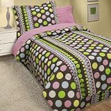 Cocoa Dot Six Piece Twin Bed Set