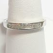 14K White Gold Diamond Band