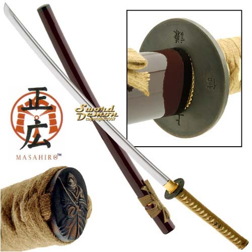 Handmade Katana Sword Uesugi Kenshin Samurai Tsuba