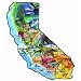Sun & Fun- California Shaped Jigsaw Puzzle by William Teodecki 1000pc