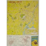 Tokyo Map Cavallini Wrap or Decoupage paper,vintage look poster or print