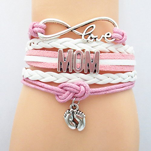 Mom Bracelet, New Mom Jewelry Makes the Perfect New Mom Gift(Blue & Pink Available)