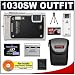 Olympus Stylus 1030SW 10.1MP Digital Camera with 3.6x Optical Wide Angle Zoom (Black) + 2GB Memory Card + Spare Li-50B Battery + Cameta Bonus Accessory Kit