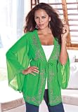 Denim 24/7 Plus Size Justine Embellished Cardigan Tunic