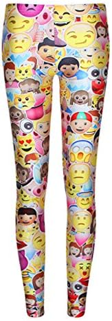 Women Emoji 3D Pant Jogger Women Sportwear Emoji Casual Outfit Emoji Leggings Medium