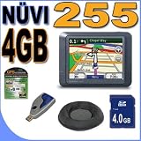 Garmin Nuvi 255 Vehicle GPS w/3.5 LCD Touchscreen PLUS 4GB SDHC Memory Card - Bean Bag Dashboard Mount - GPS Screen Protectors - (0100071720) BigVALUEInc Accessory Saver Bundle