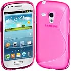 Cimo S-Line Back Case Flexible TPU Cover for Samsung Galaxy S III mini - Pink