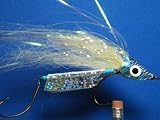 NEW FLIES Holographic & Glow in the Dark Tandem Hook Bass & Pike Sinking Head Fly #59