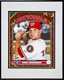 Ryan Zimmerman 2007 Studio Plus Double Matted 8 x 10 Photograph in Black Anodized Aluminum Fram