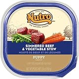 The Nutro Company Beef and Vegetable Recipe Puppy Food, 3.5-Ounce, Pack of 24