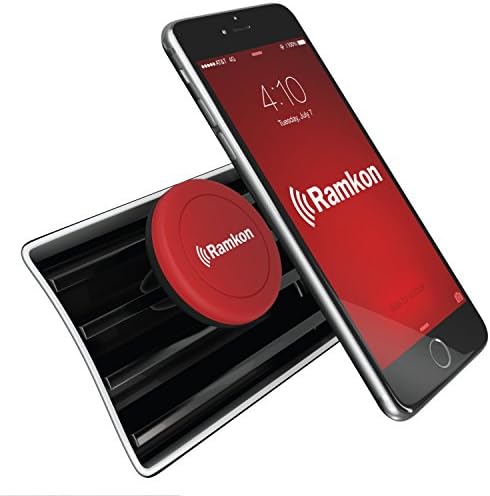 Car Mount, Ramkon Magnetic Universal Air Vent Mount Cell Phone Holder for iPhone 6 6 Plus (RED)