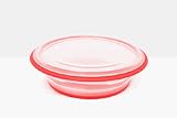 FoldTuk 4 Cup Round Collapsible Bakeware and Storage Container, Red