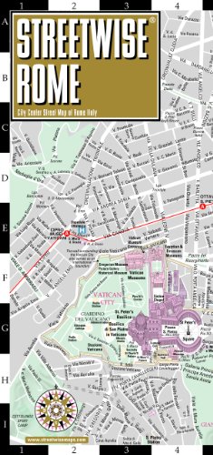 Streetwise Rome Map - Laminated City Center Street Map of Rome, Italy - Folding pocket size travel map with metro map, subway