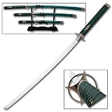 Green 3 Sword Set w/ Stand