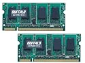 BUFFALO ノートPC用増設メモリ PC2-5300 (DDR2-667) 1GB 2枚組 D2/N667-S1GX2/E