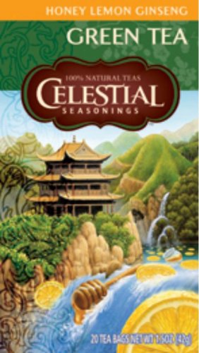 Honey Lemon Ginseng Green Tea 20 bags by Celestial Seasonings