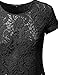 MBE Women's Crochet Lace Crop & Sleeveless Top