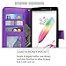 LG G Stylo Case, LK [Kickstand Feature] LG G Stylo Wallet Case, Luxury PU Leather Case Flip Cover Built-in Card Slots Stand For LG G Stylo, PURPLE