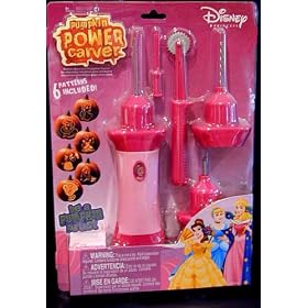 Disney Princess Halloween Pumpkin Power Carver / Carving Kit - 6 Patterns - Battery Powered