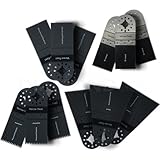 Versa-Tool MB3A3B3C3D Universal Oscillating Craftsman Saw Blade Kit. 3 Each 1-3/8 Inch Wood, Bi-Metal, Japan Tooth and 2.5 Inch Wood Blade Variety Pack